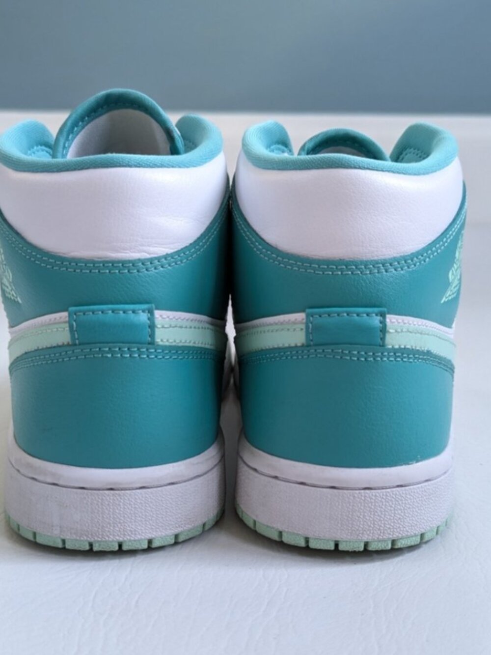 Nike Air Jordan 1 Mid Top Marine Green Youth 10 Women's 11.5 - Picture 6 of 8